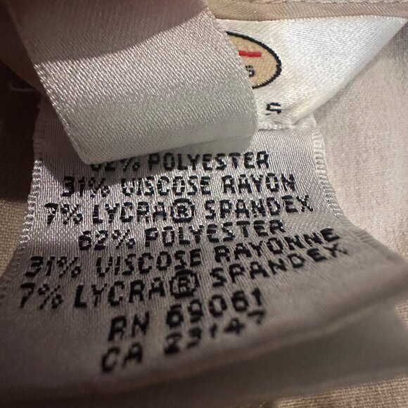 TALBOTS WOMENS SIZE 10 TAN WIDE LEG PANTS STRETCH - Picture 7 of 9